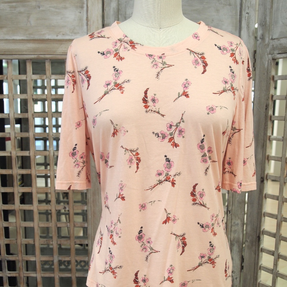 Rebecca Taylor 1/2 Sleeve Printed Tee